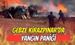 Gebze Kirazpınar'da Yangın Paniği