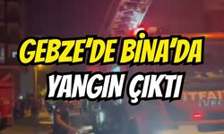 Gebze'de Bina'da yangın çıktı