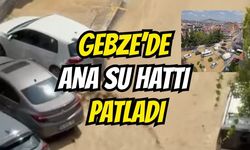 Gebze'de Ana Su Hattı Patladı