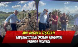 MHP Dilovası Teşkilatı Tavşancıl’daki Orman Yangınını Yerinde İnceledi