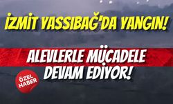 İzmit Yassıbağ’da Yangın!  Alevlerle Mücadele Devam Ediyor