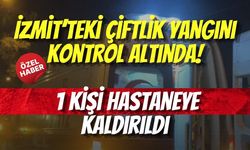 İzmit’teki Çiftlik Yangını Kontrol Altında! 1 Kişi Hastaneye Kaldırıldı