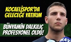 KOCAELİSPOR’DA GELECEĞE YATIRIM: BÜNYAMİN DALKILIÇ PROFESYONEL OLDU