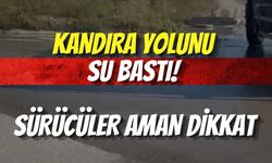 Kandıra Yolunu Su Bastı! Sürücüler Aman Dikkat
