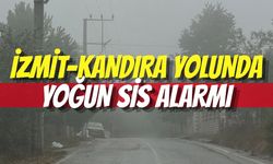 İzmit-Kandıra Yolunda Yoğun Sis Alarmı