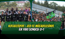 KOCAELİSPOR - ZED FC MÜCADELESİNDE İLK YARI SONUCU: 0-1