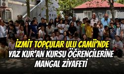 İzmit Topçular Ulu Camii’nde Yaz Kur’an Kursu Öğrencilerine Mangal Ziyafeti