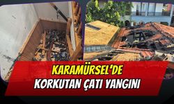 Karamürsel'de Korkutan Çatı Yangını