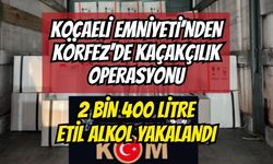 Kocaeli Emniyeti’nden Körfez’de Kaçakçılık Operasyonu: 2 Bin 400 Litre Etil Alkol Yakalandı