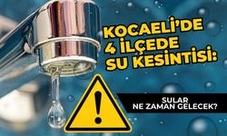 Kocaeli’de 4 İlçede Su Kesintisi: Sular Ne Zaman Gelecek?