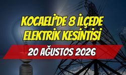 Kocaeli’de 20 Ağustos'ta Hangi İlçelerde Elektrik Olmayacak?