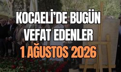 Kocaeli'de Bugün Vefat Edenler: 1 Ağustos