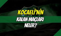 Kocaeli'nin Kalan Maçları Neler?