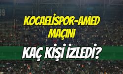 Kocaelispor-Amed Maçını Kaç Kişi İzledi?