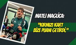 Kocaelispor’un Savunma Güvencesi Matej Maglica: "Kırmızı Kart Bize 3 Puanı Getirdi"