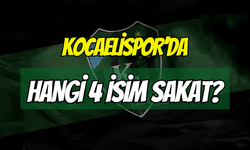 Kocaelispor'da Maç Öncesi Şok! Hangi 4 İsim Sakat?