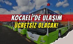 Kocaeli’de 30 Ağustos'ta Ulaşım Ücretsiz