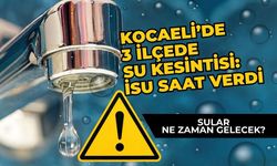 Kocaeli’de 3 Bölgede Su Kesintisi