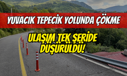 Başiskele Yuvacık Tepecik Yolunda Çökme: Ulaşım Tek Şeride Düşürüldü!
