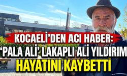 Kocaeli'den Acı Haber: 'Pala Ali' Lakaplı Ali Yıldırım Hayatını Kaybetti