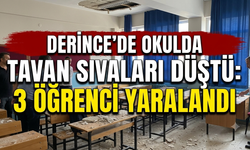 Derince’de Okulda Tavan Sıvaları Düştü: 3 Öğrenci Yaralandı