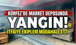 Körfez’de Market Deposunda Yangın! İtfaiye Ekipleri Müdahale Etti