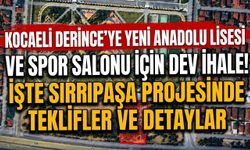 Kocaeli Derince’ye Yeni Anadolu Lisesi ve Spor Salonu İçin Dev İhale! İşte Sırrıpaşa Projesinde Teklifler ve Detaylar