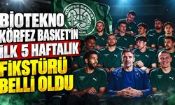 Biotekno Körfez Basket’in ilk 5 haftalık fikstürü belli oldu