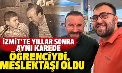 İzmit’te yıllar sonra aynı karede: Öğrenciydi, meslektaşı oldu