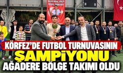 Körfez’de futbol turnuvasının şampiyonu Ağadere Bölge Takımı oldu