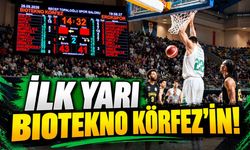 Biotekno Körfez Basket, Erokspor karşısında ilk yarıyı önde tamamladı