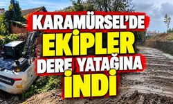 Karamürsel Yalakdere’de dere yatağı temizlendi: Sel riskine karşı önlem