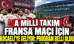 A Milli Takım Fransa maçı için Kocaeli’ye geliyor: Program belli oldu