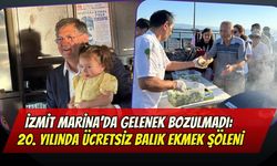 İzmit Marina’da Gelenek Bozulmadı: 20. Yılında Ücretsiz Balık Ekmek Şöleni