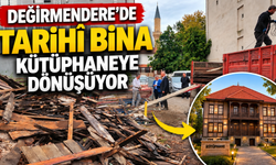 Değirmendere’de tarihî bina kütüphaneye dönüşüyor