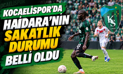 Kocaelispor'da Haidara'nın sakatlık durumu belli oldu