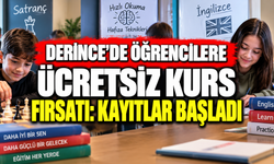 Derince’de öğrencilere ücretsiz kurs fırsatı: Kayıtlar başladı
