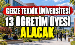 Gebze Teknik Üniversitesi 13 Öğretim Üyesi Alacak