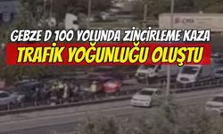 Gebze D-100’de zincirleme kaza: Ankara istikametinde trafik yoğunluğu