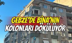 Gebze'de Binanın Kolonları Dökülüyor