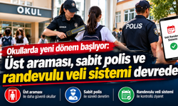 Okullarda yeni dönem başlıyor: Üst araması, sabit polis ve randevulu veli sistemi devrede