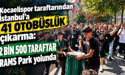 Kocaelispor taraftarından İstanbul’a 41 otobüslük çıkarma: 2 bin 500 taraftar RAMS Park yolunda