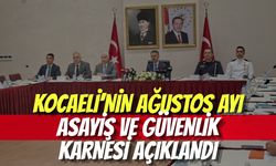 Kocaeli’nin Ağustos Ayı Asayiş Ve Güvenlik Karnesi Açıklandı