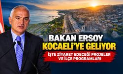 Bakan Ersoy Kocaeli’ye Geliyor: İşte Ziyaret Edeceği Projeler ve İlçe Programları