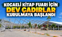 Kocaeli Kitap Fuarı İçin Dev Çadırlar Kurulmaya Başlandı