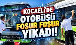Kocaeli’de Otobüsü Foşur Foşur Yıkadı