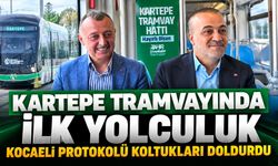 Kartepe Tramvayında İlk Yolculuk: Kocaeli Protokolü Koltukları Doldurdu