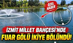İzmit Millet Bahçesi’nde Fuar Gölü İkiye Bölündü