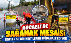 Kocaeli’de sağanak mesaisi: Ekipler su birikintilerine müdahale ediyor