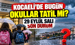 Kocaeli’de bugün okullar tatil mi? 29 Eylül Salı son durum